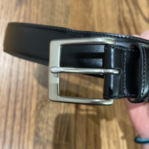 Coach black men’s simple leather belt - Picture 3 of 8